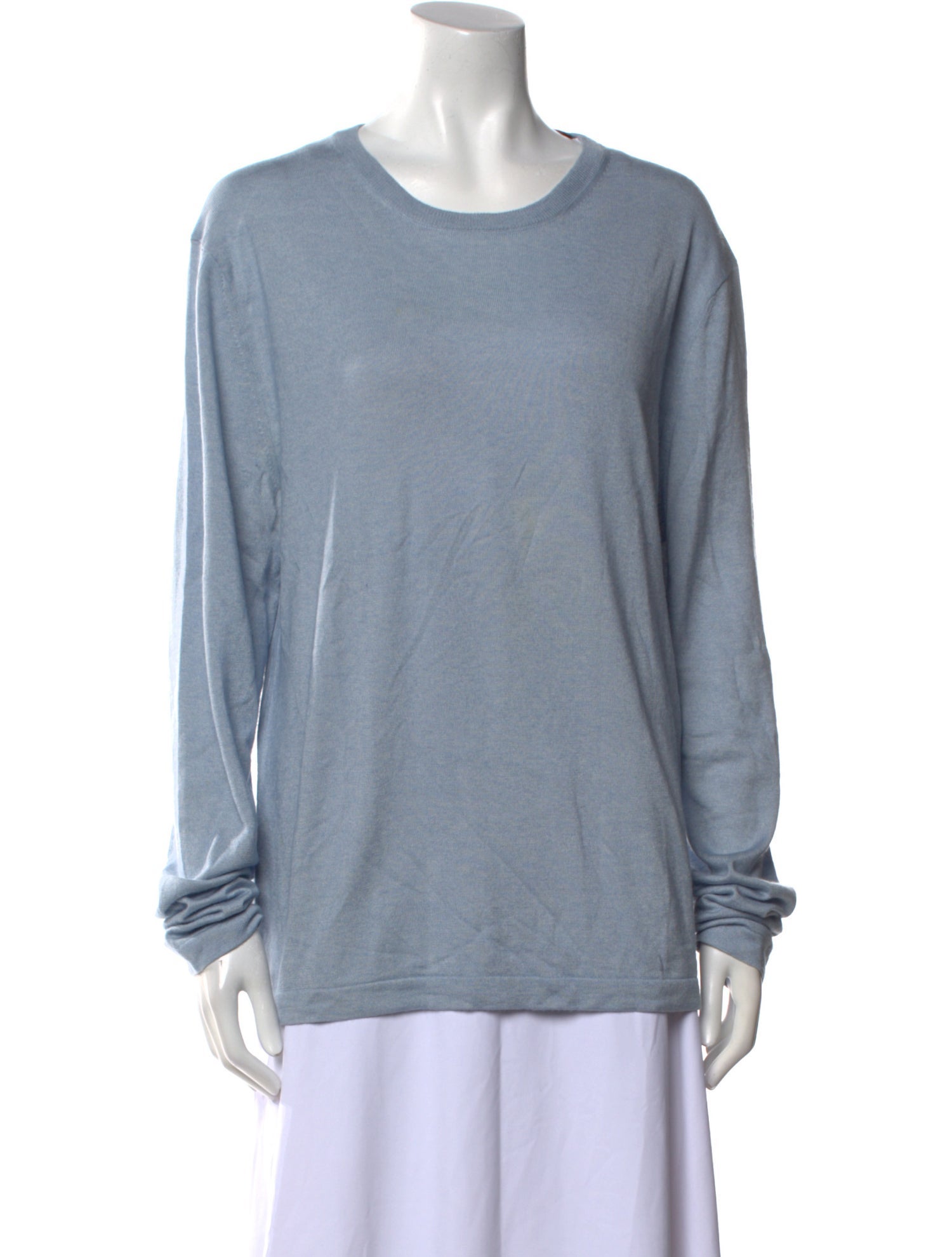 Theory Silk Scoop Neck Sweater