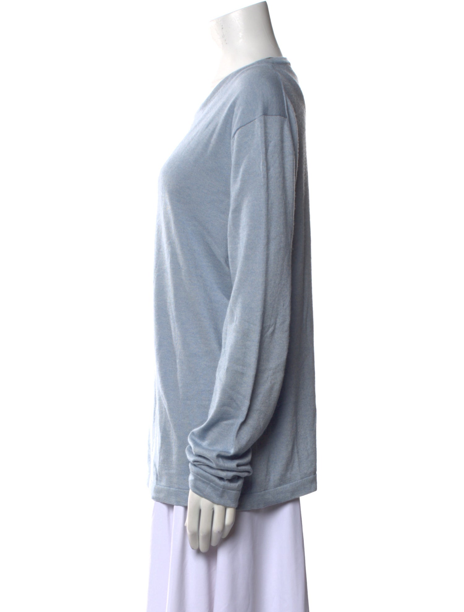 Theory Silk Scoop Neck Sweater