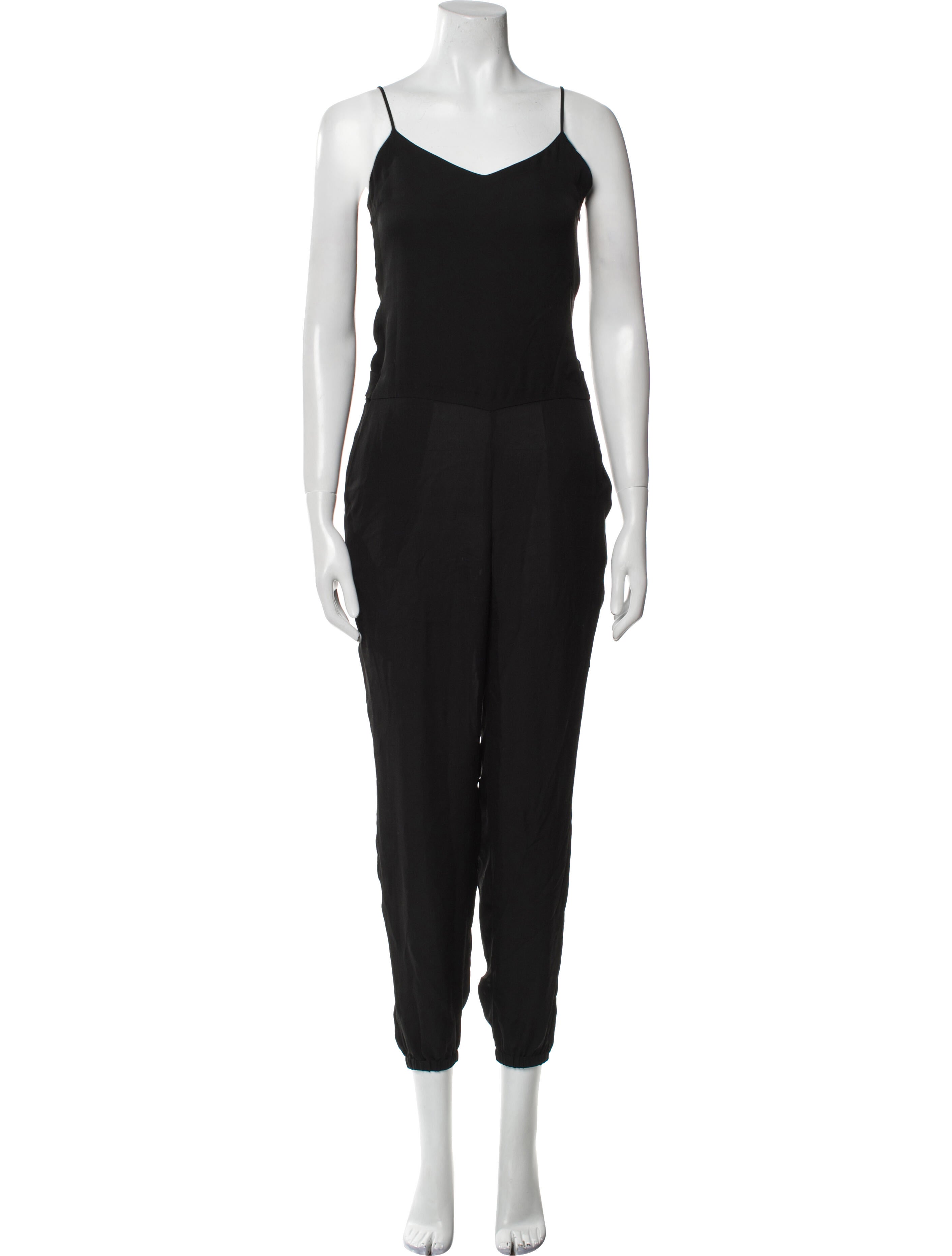 Theory Silk V-Neck Jumpsuit
