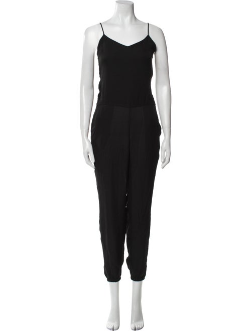 Theory Silk V-Neck Jumpsuit