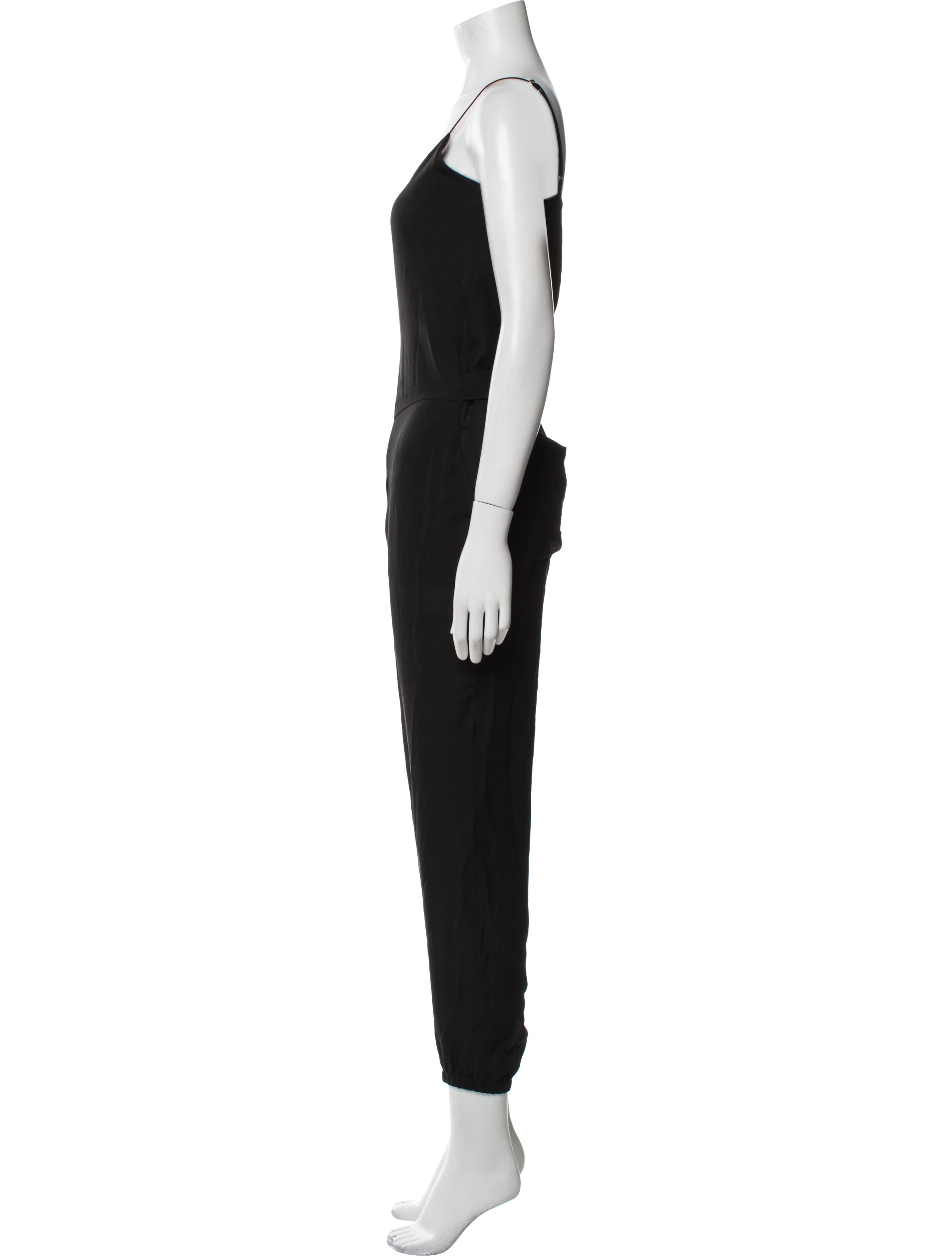 Theory Silk V-Neck Jumpsuit