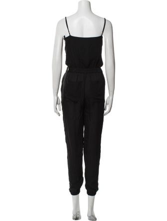 Theory Silk V-Neck Jumpsuit