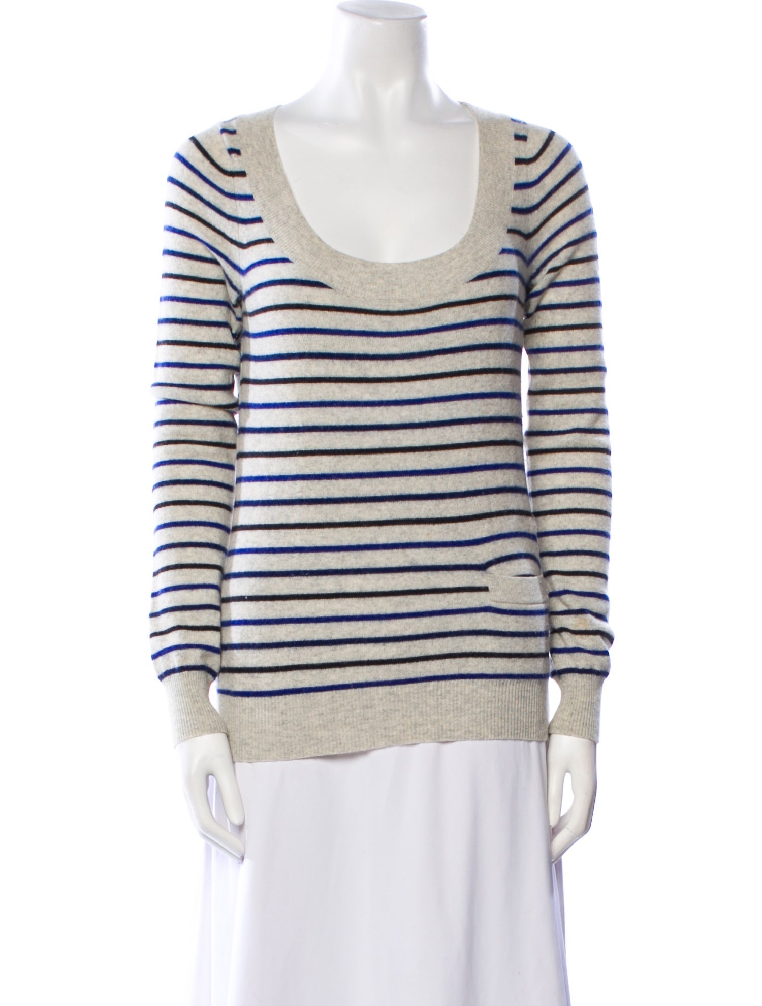 Theory Cashmere Striped Sweater