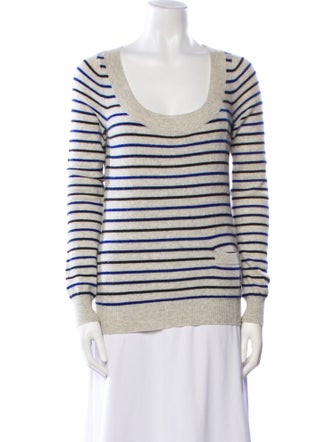 Theory Cashmere Striped Sweater