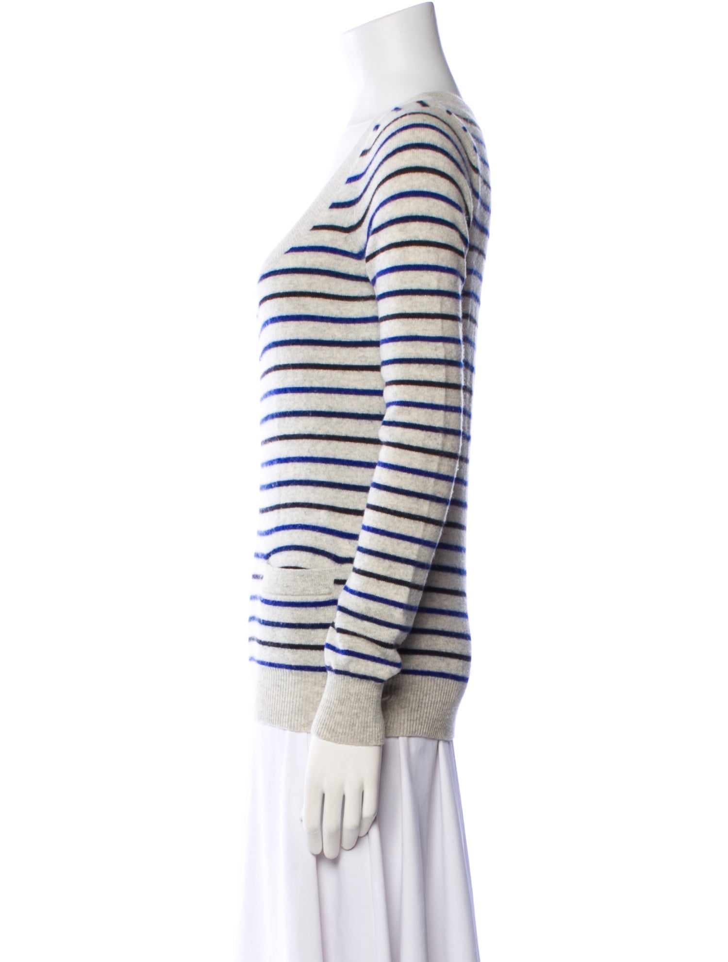Theory Cashmere Striped Sweater