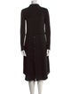Theory Mock Neck Midi Length Dress