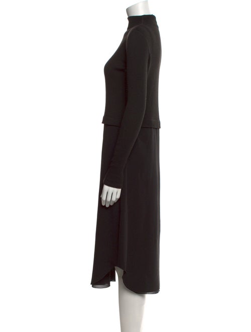Theory Mock Neck Midi Length Dress