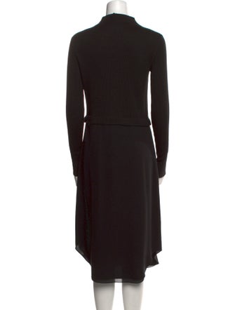 Theory Mock Neck Midi Length Dress