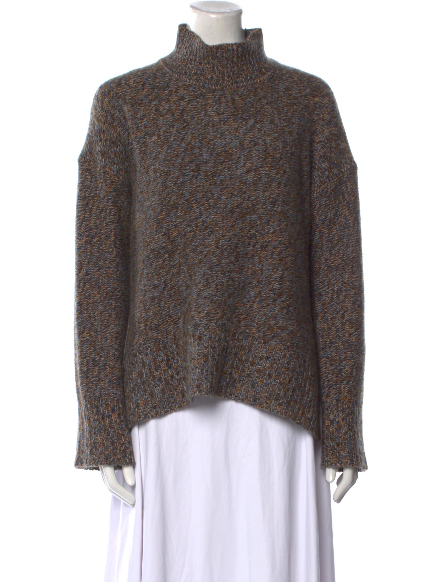 Theory Cashmere Mock Neck Sweater