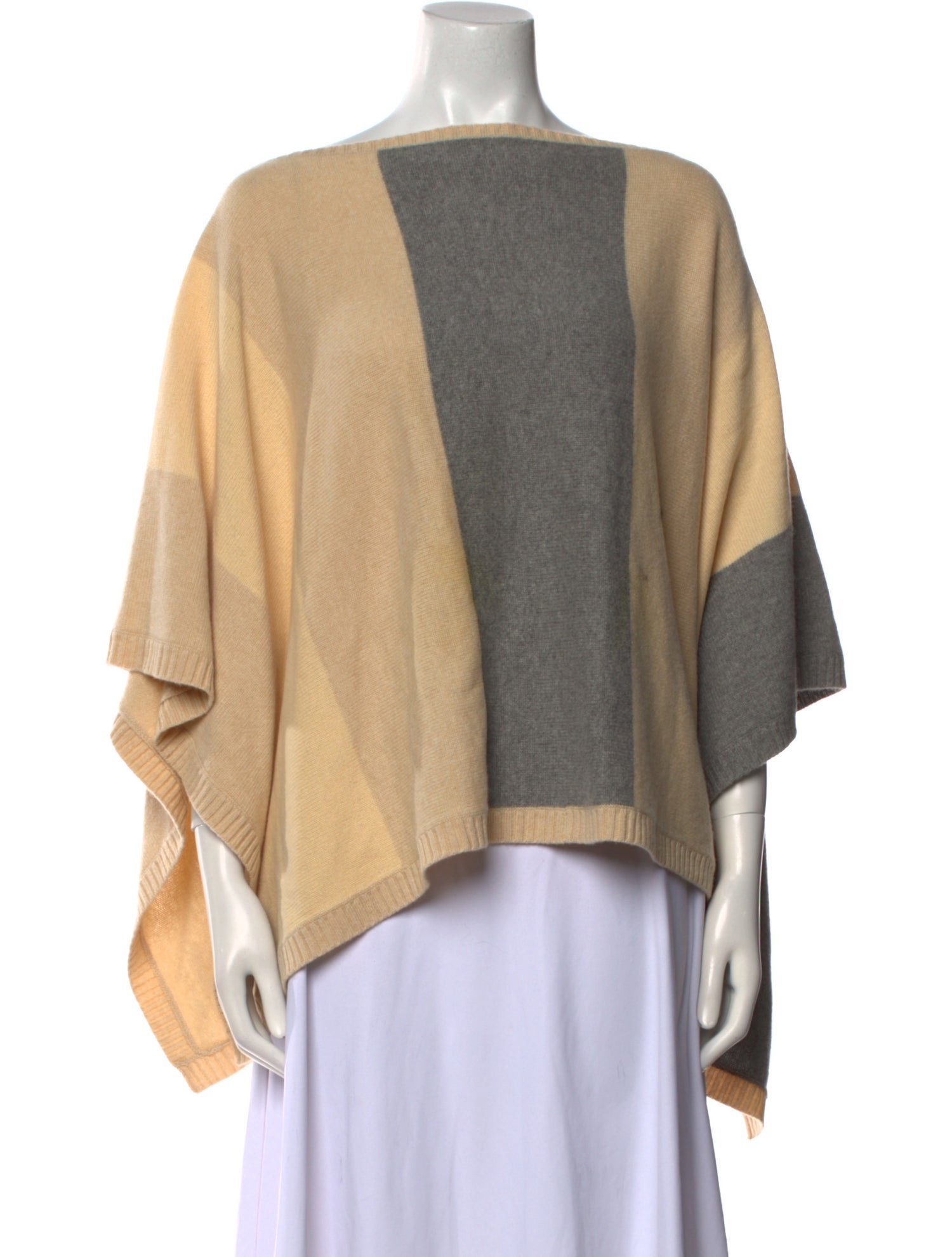 Theory Cashmere Colorblock Pattern Sweater