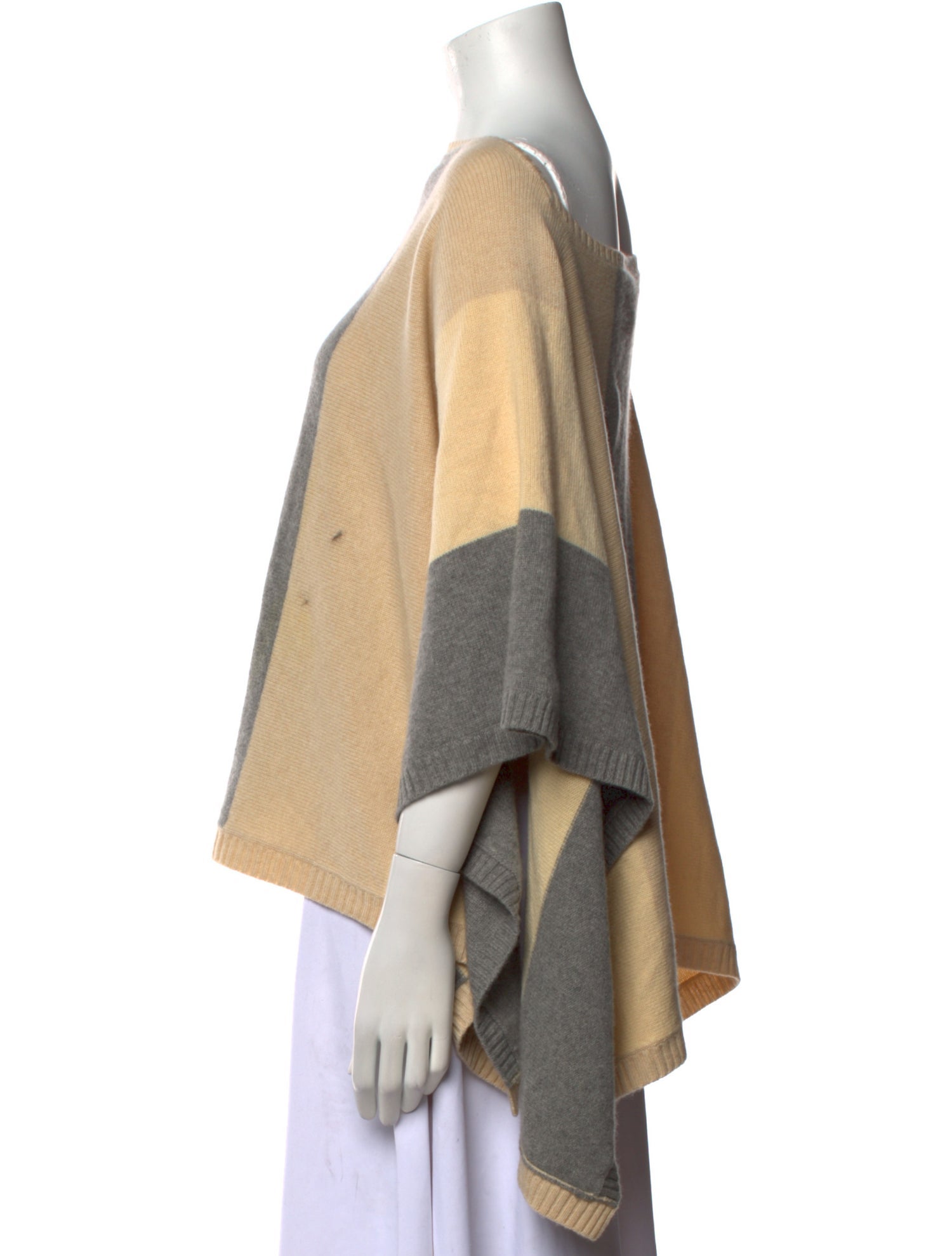 Theory Cashmere Colorblock Pattern Sweater