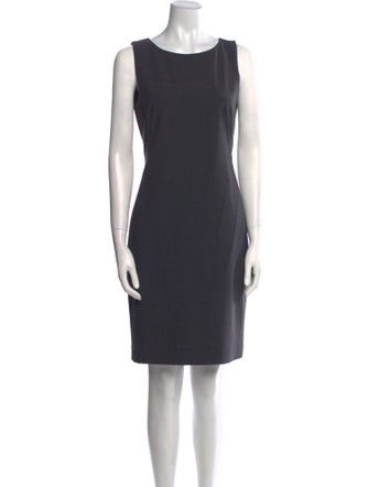 Theory Bateau Neckline Mini Dress
