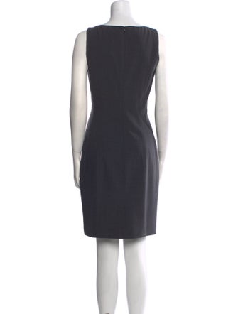 Theory Bateau Neckline Mini Dress
