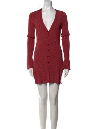 Theory V-Neck Mini Dress