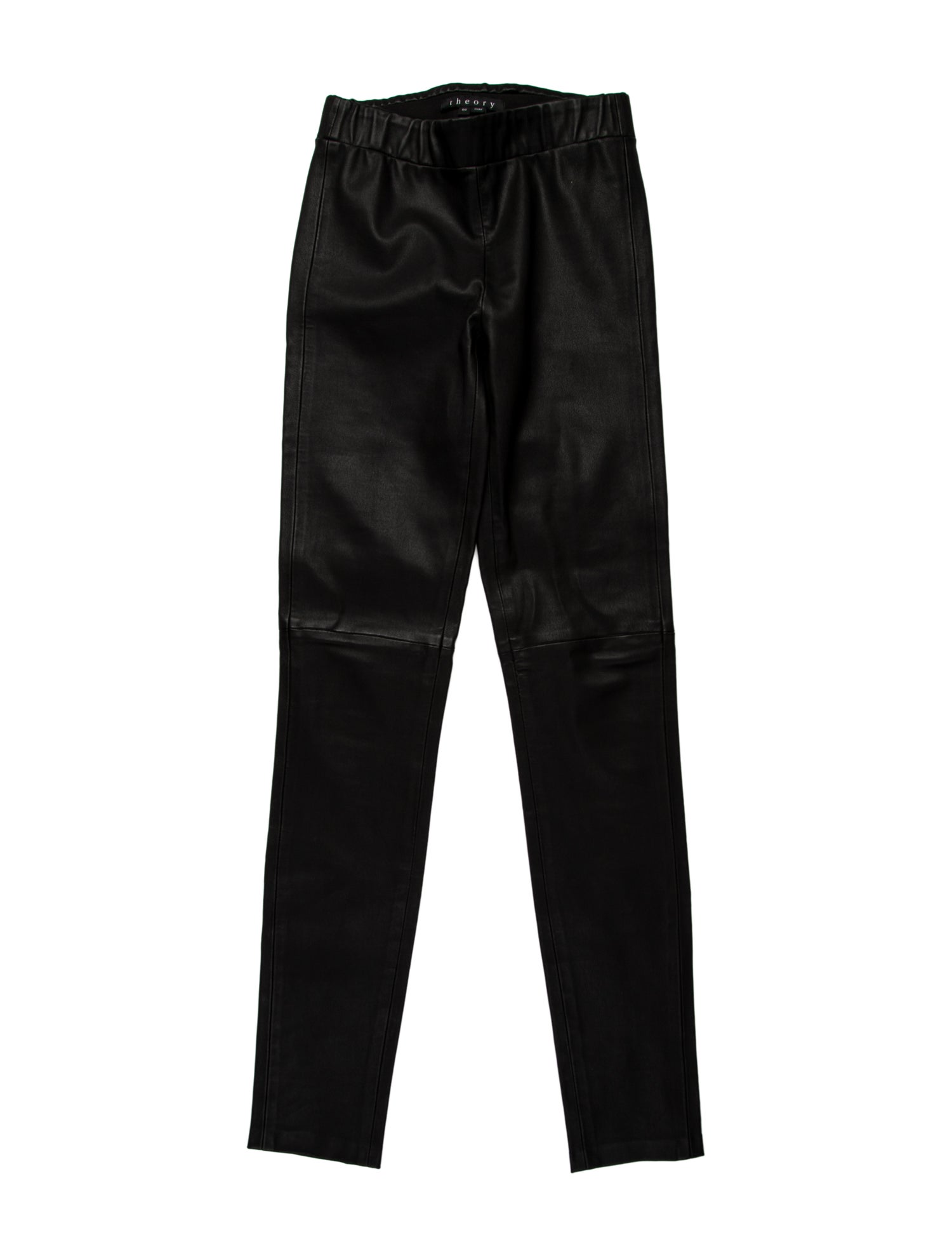 Theory Lamb Leather Skinny Leg Pants
