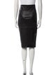 Theory Lambskin Knee-Length Skirt