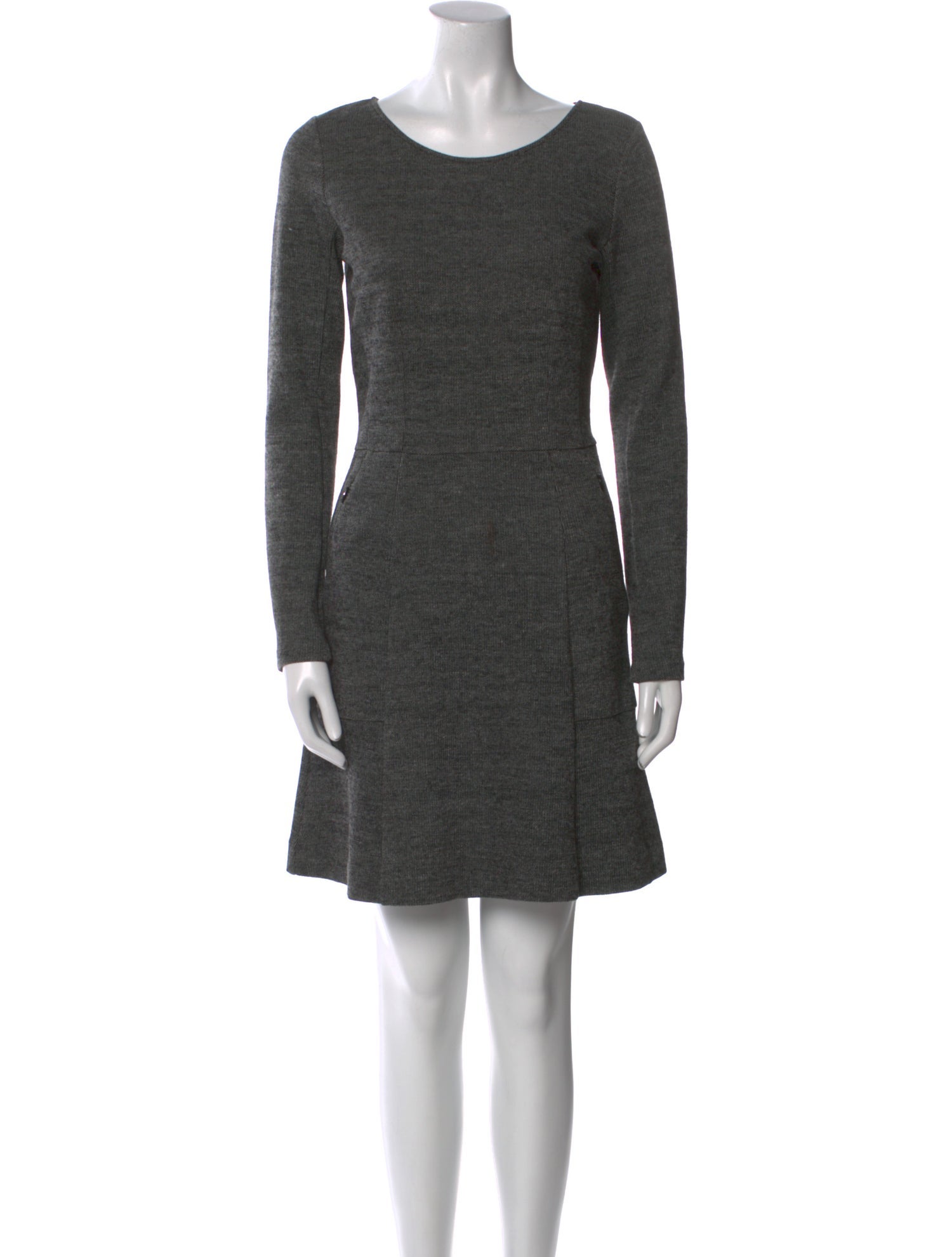 Theory Scoop Neck Mini Dress