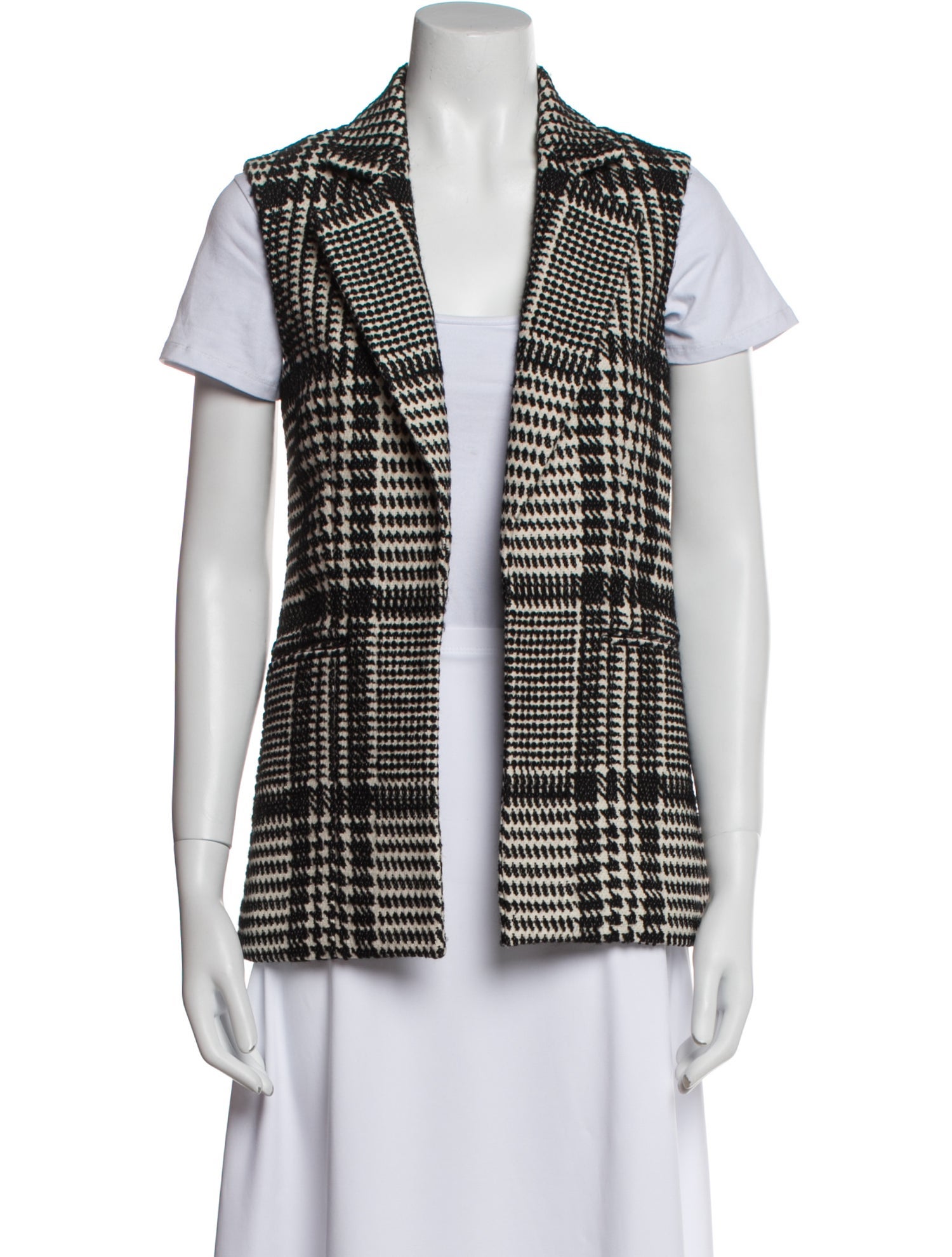 Theory Virgin Wool Printed Vest