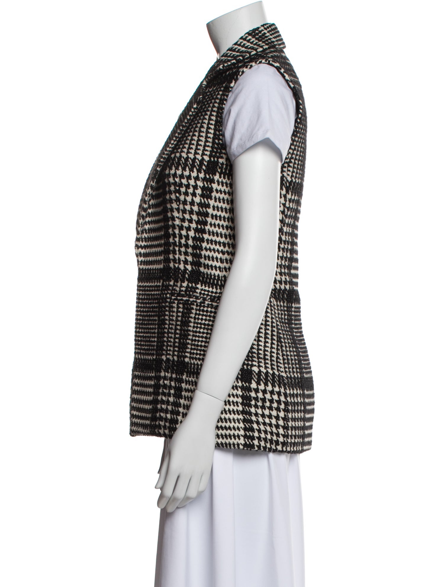 Theory Virgin Wool Printed Vest