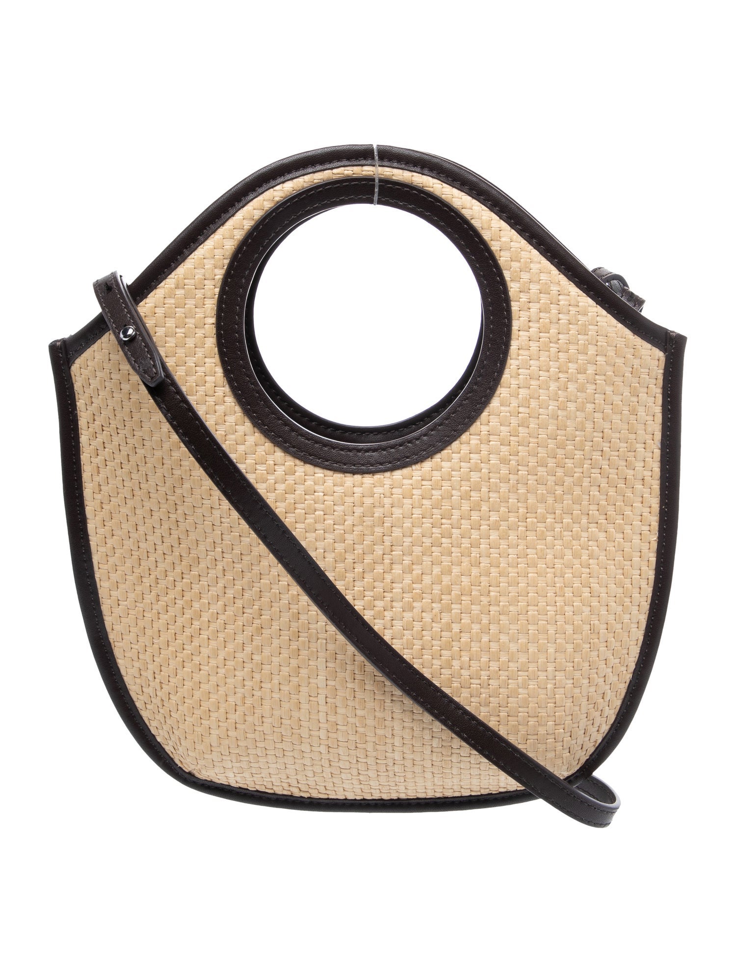 Theory Raffia Top Handle Bag