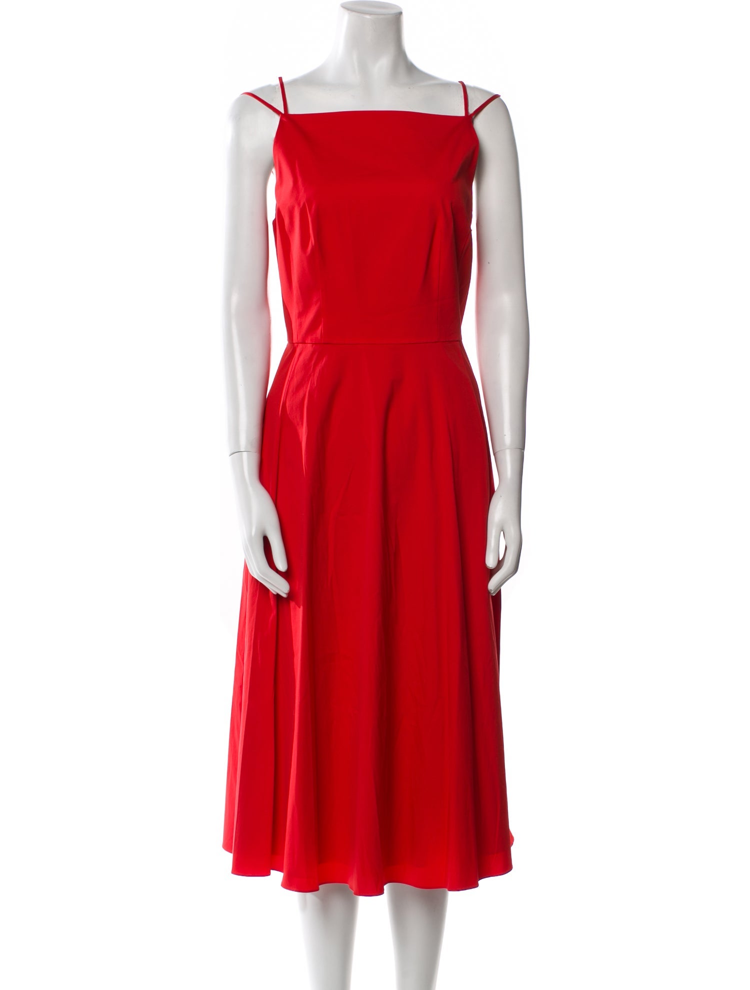 Theory Square Neckline Midi Length Dress