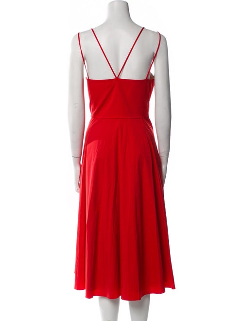 Theory Square Neckline Midi Length Dress