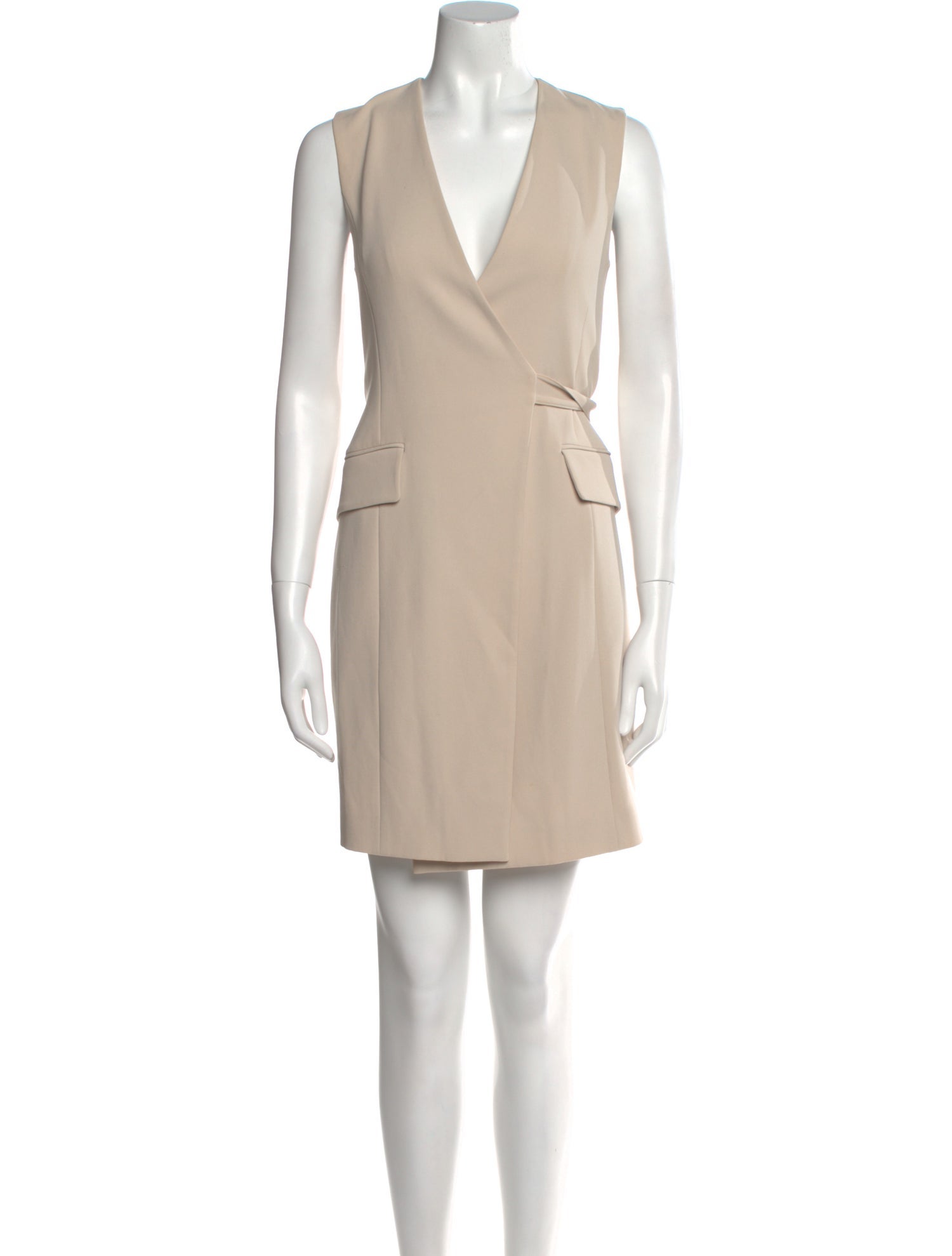 Theory V-Neck Mini Dress