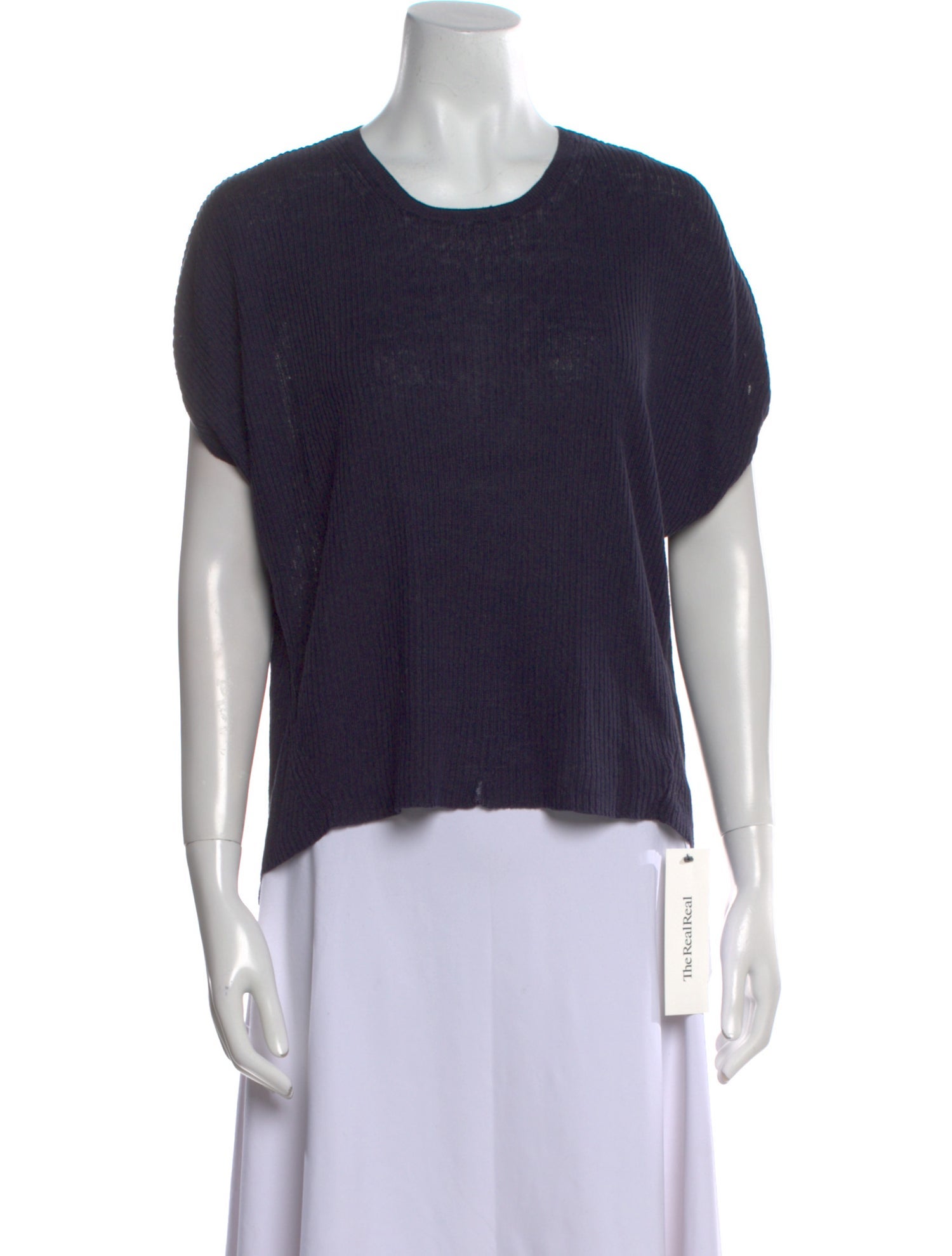 Theory Linen Scoop Neck Sweater