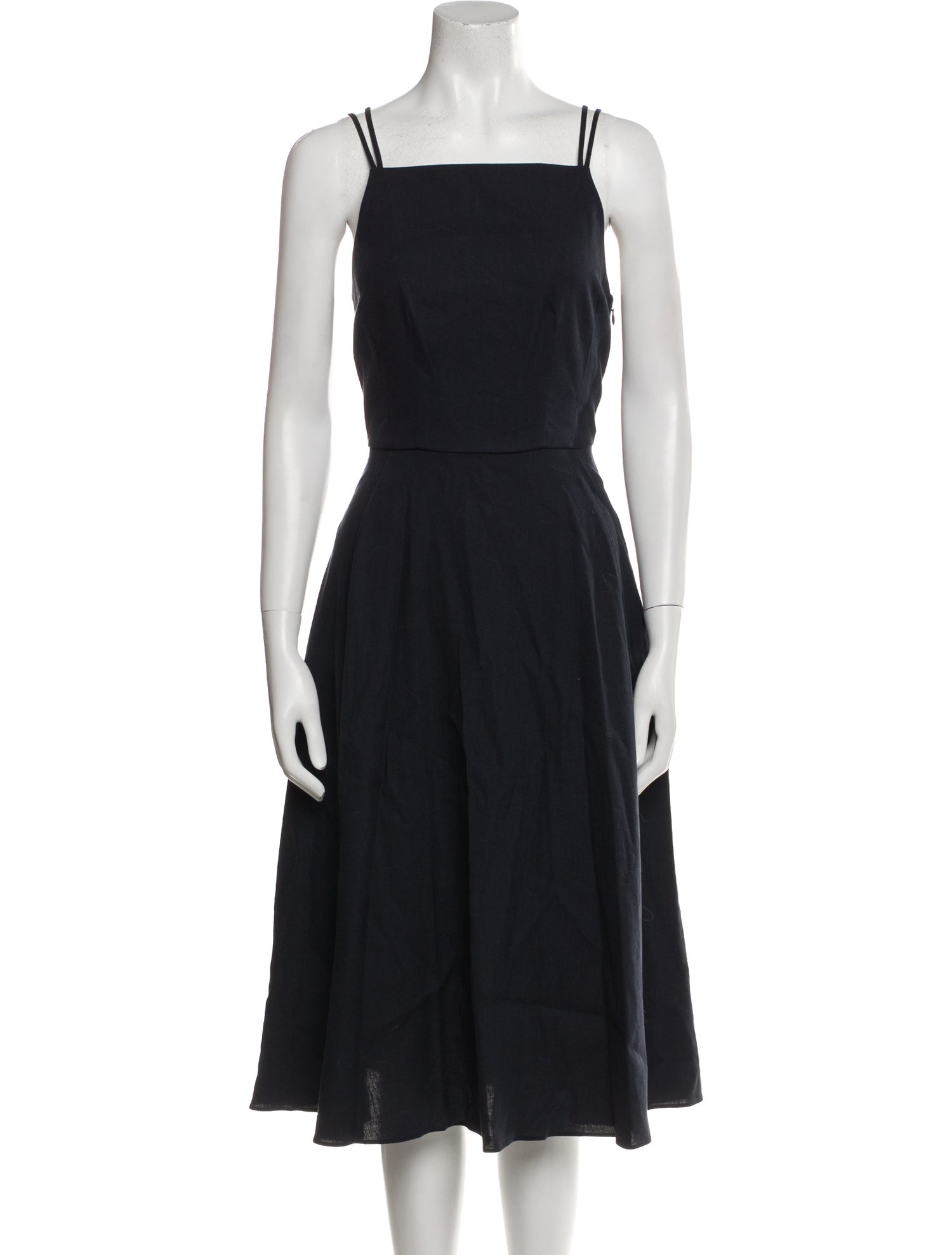 Theory Square Neckline Midi Length Dress