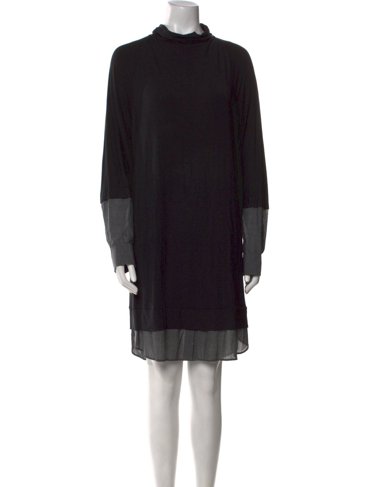 Theory Mock Neck Knee-Length Dress