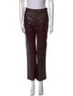 Theory Leather Straight Leg Pants