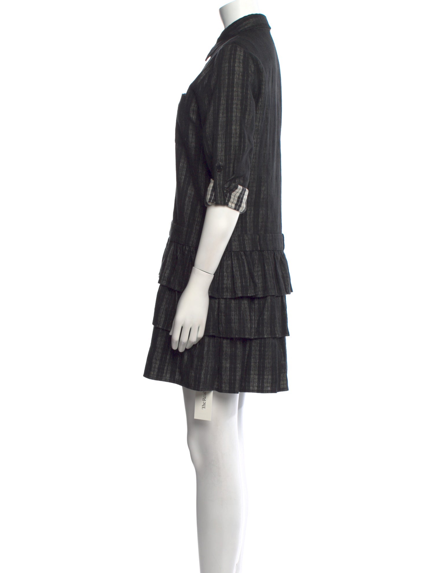 Theory Plaid Print Mini Dress