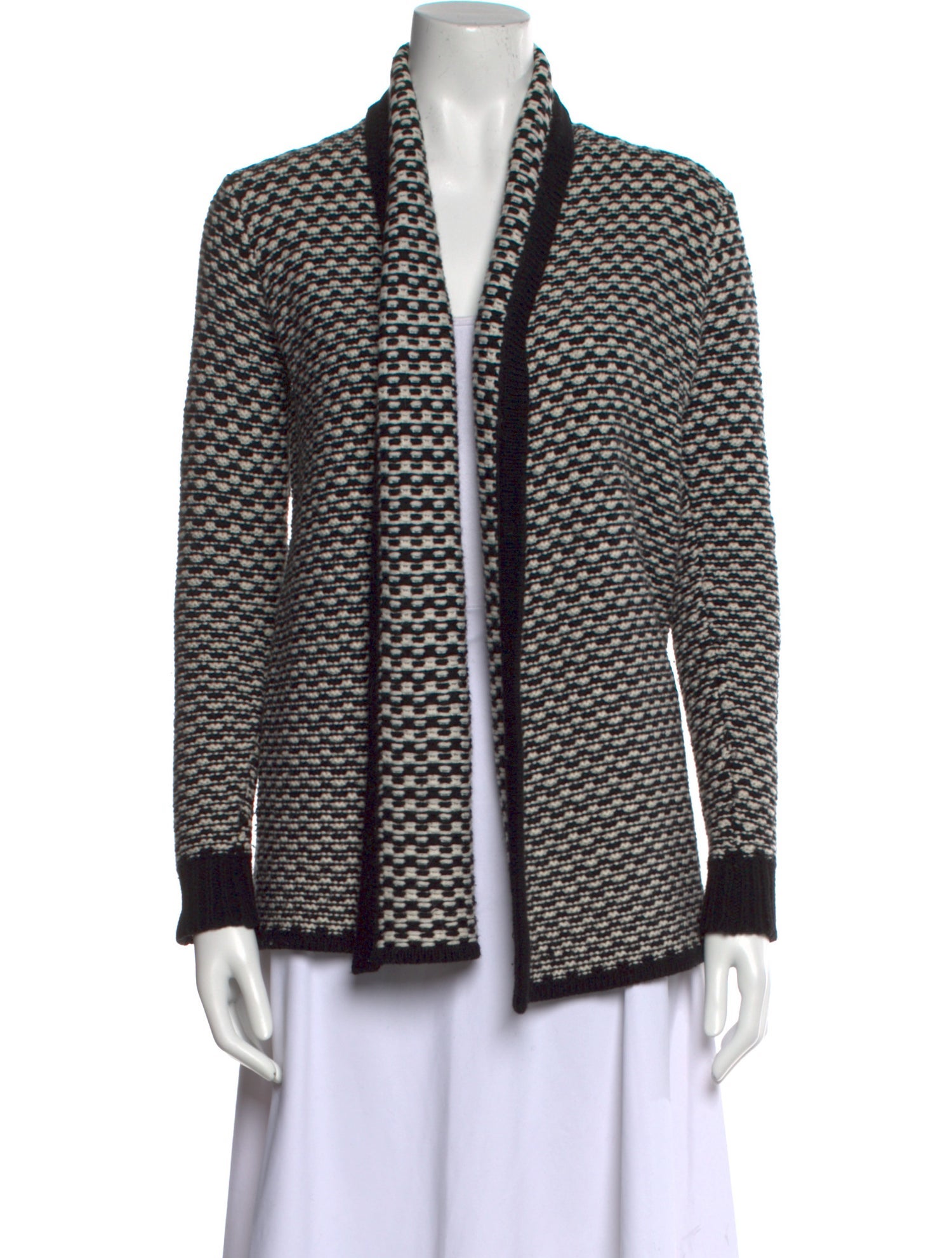 Theory Printed V-Neck Sweater