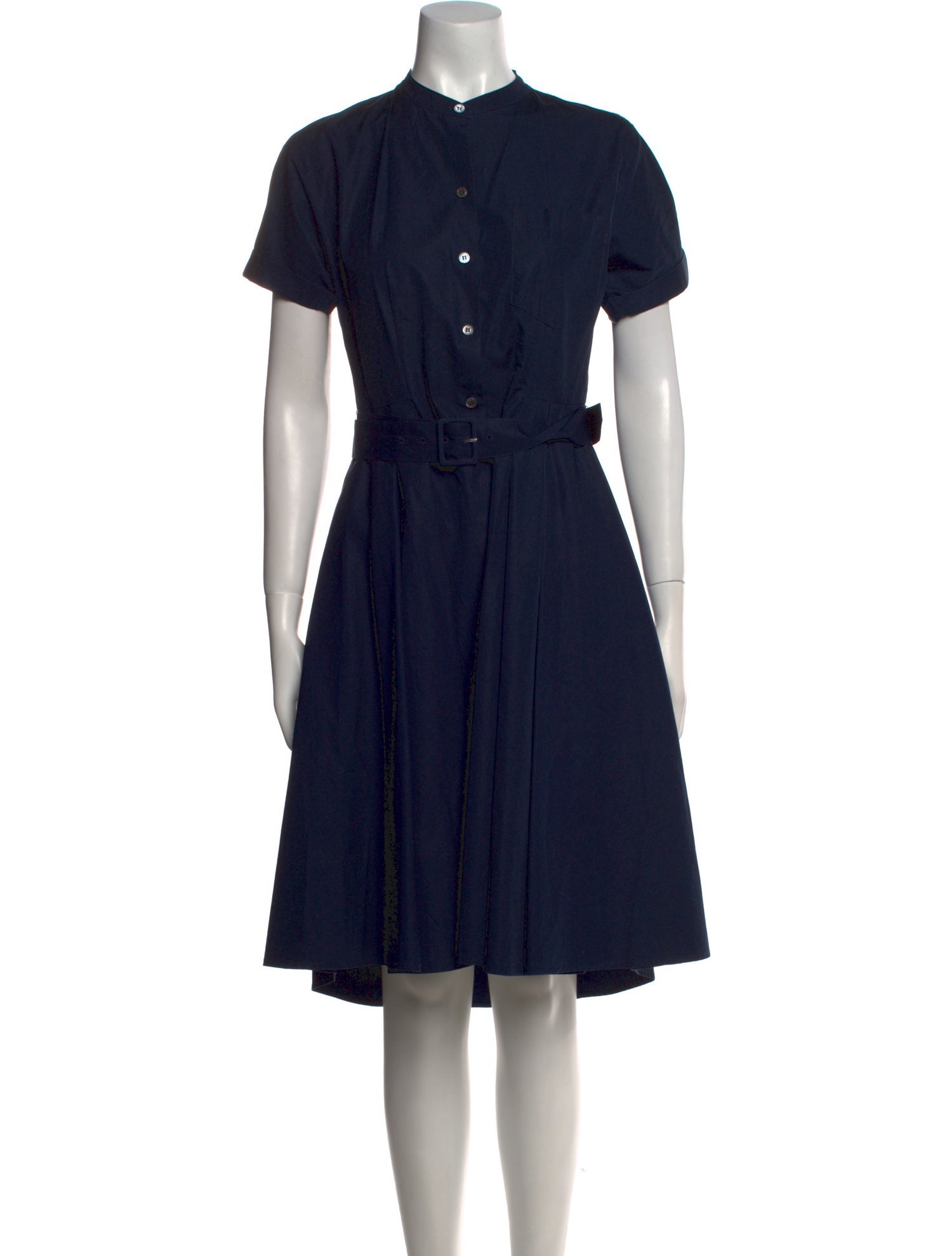 Theory Mock Neck Midi Length Dress