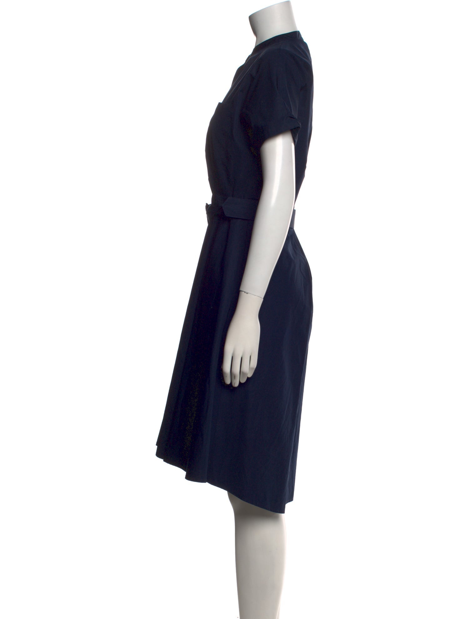 Theory Mock Neck Midi Length Dress