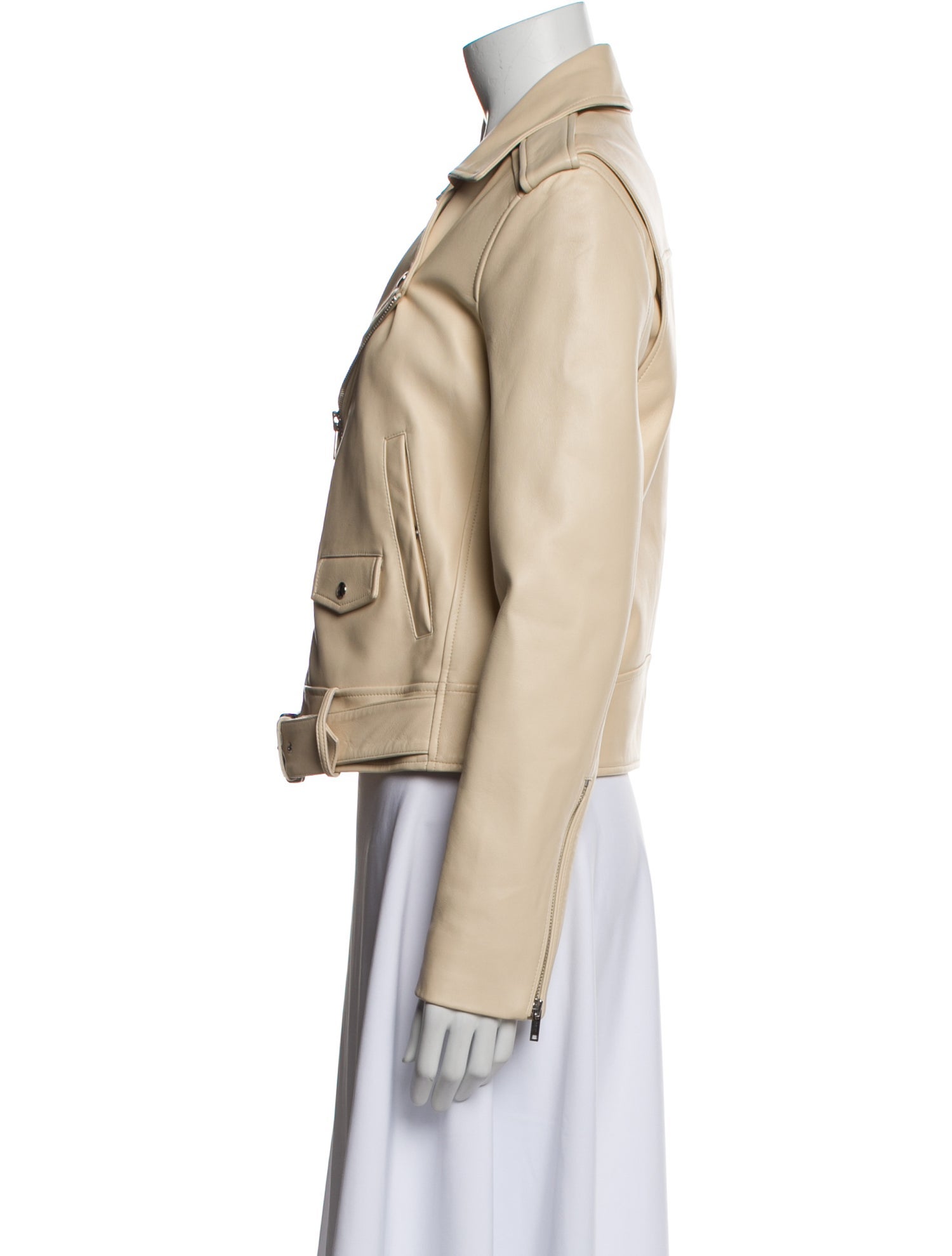 Theory Lamb Leather Biker Jacket