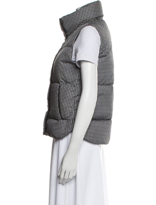 Theory Nylon Plaid Print Down Jacket