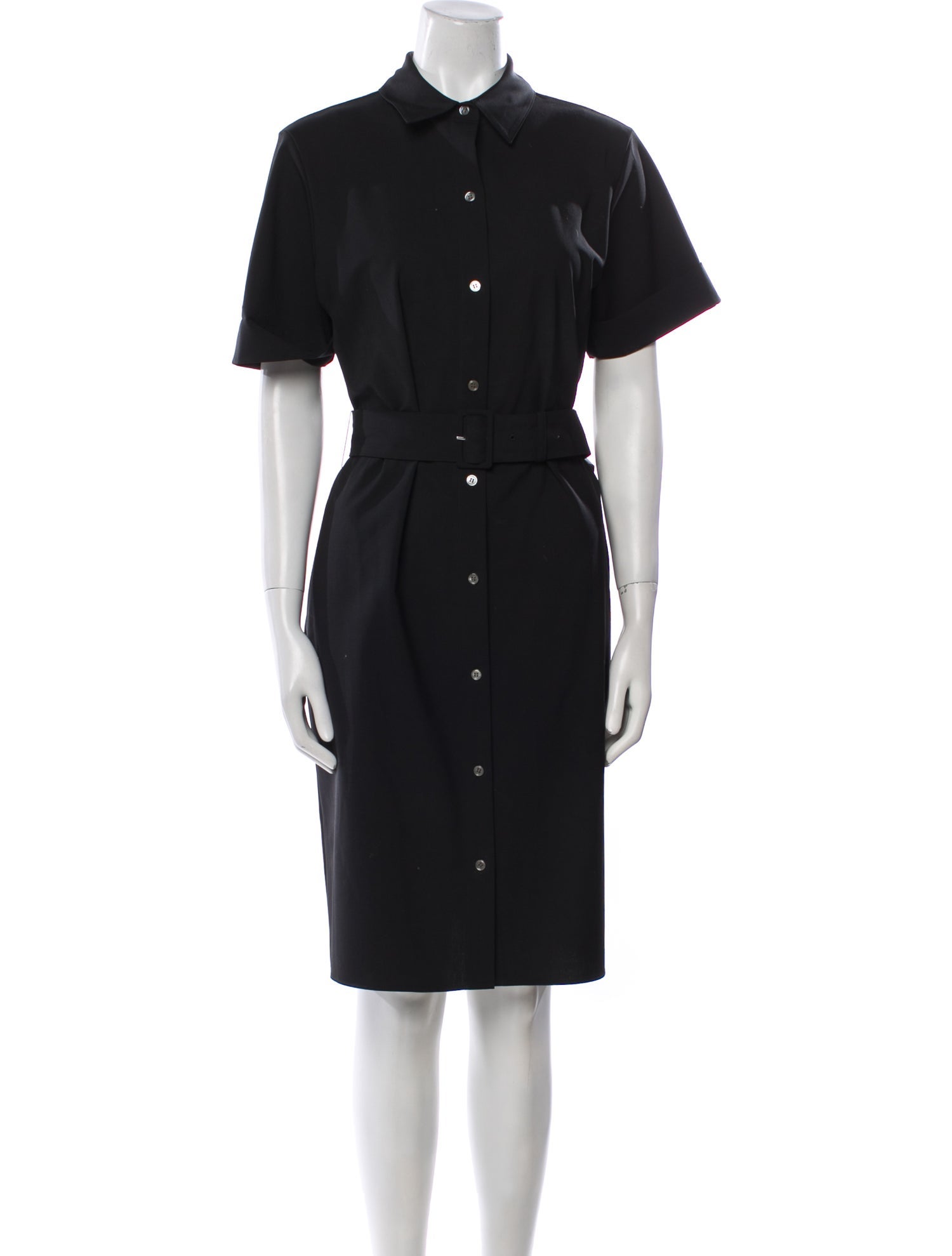 Theory Virgin Wool Midi Length Dress