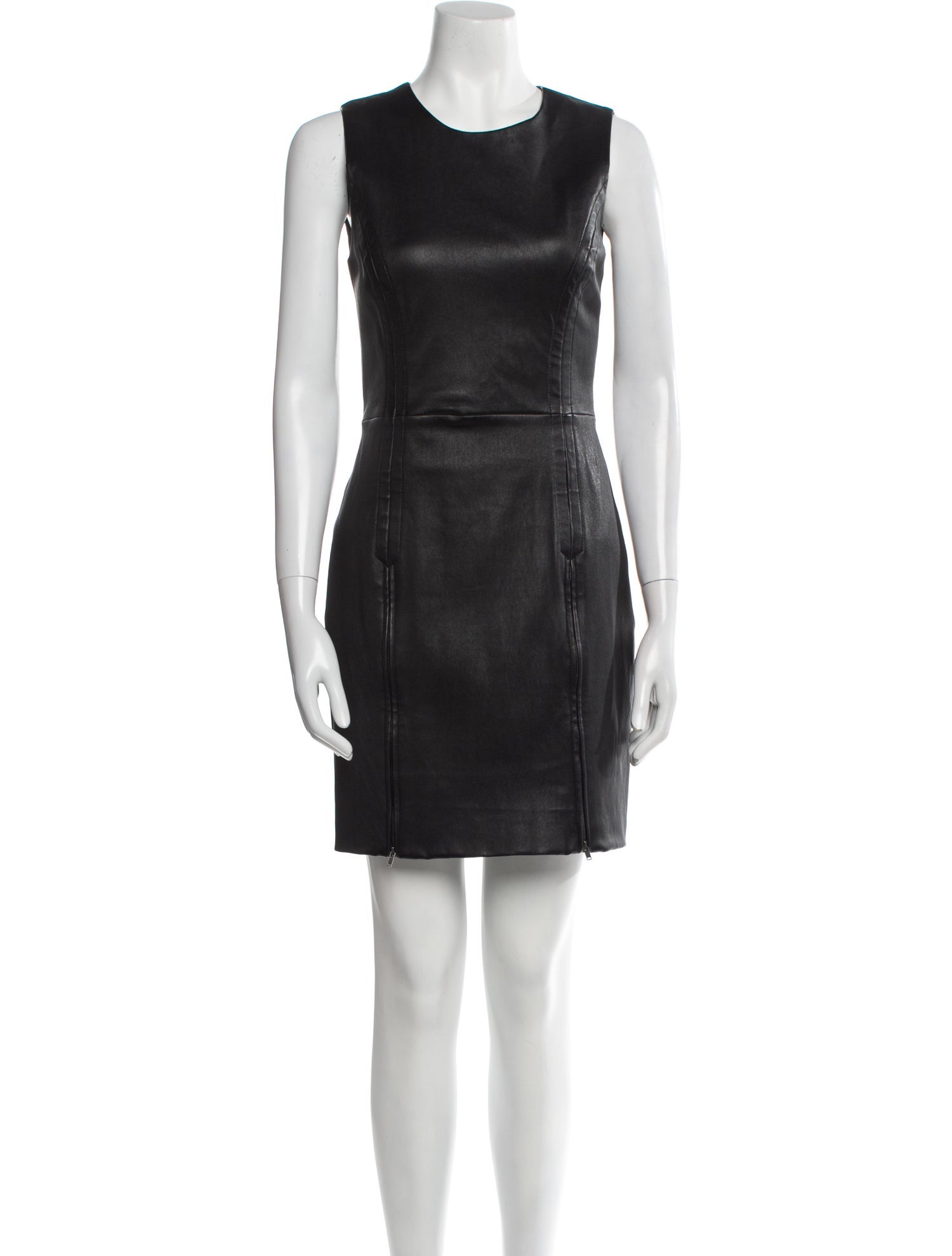 Theory Lamb Leather Mini Dress