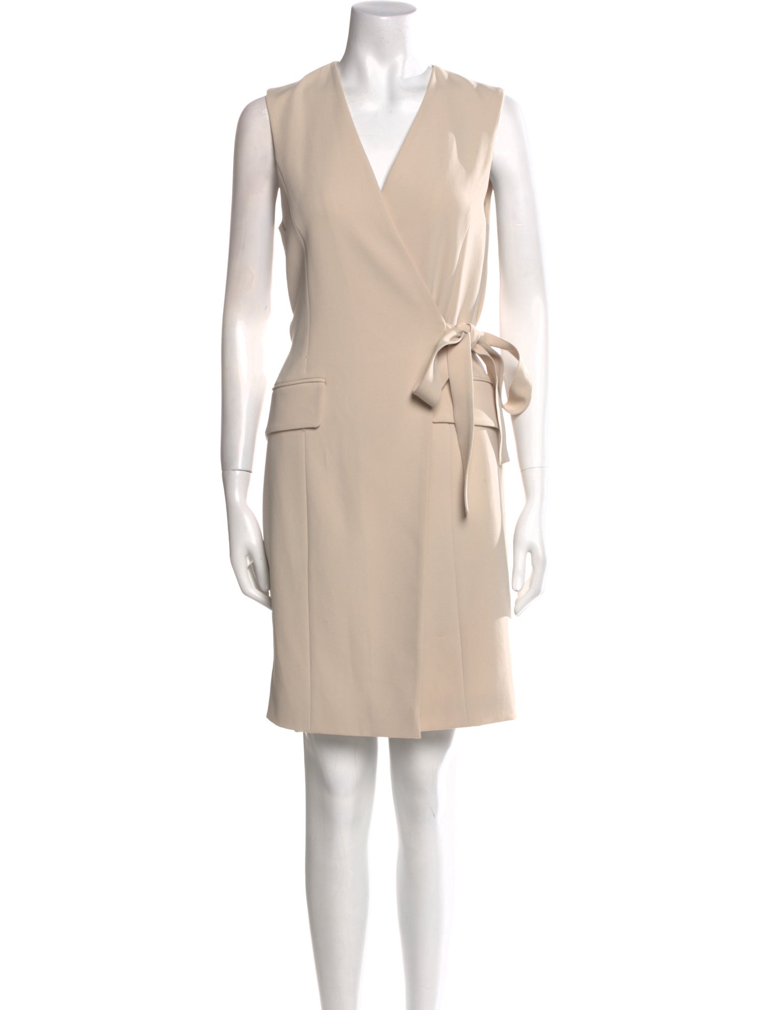 Theory V-Neck Knee-Length Dress