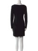 Theory Bateau Neckline Mini Dress