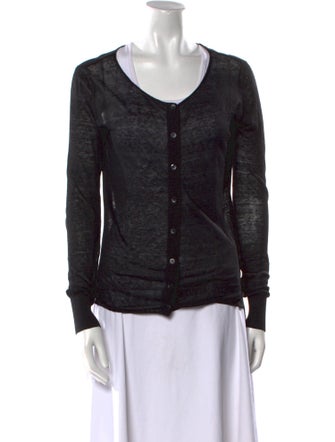 Theory Linen Scoop Neck Sweater