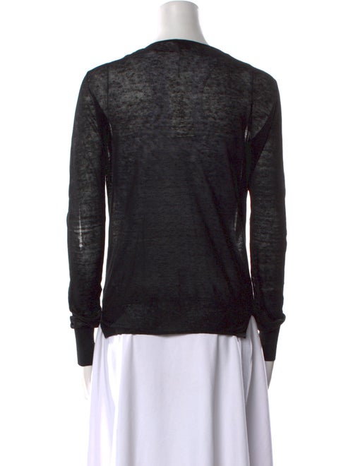 Theory Linen Scoop Neck Sweater