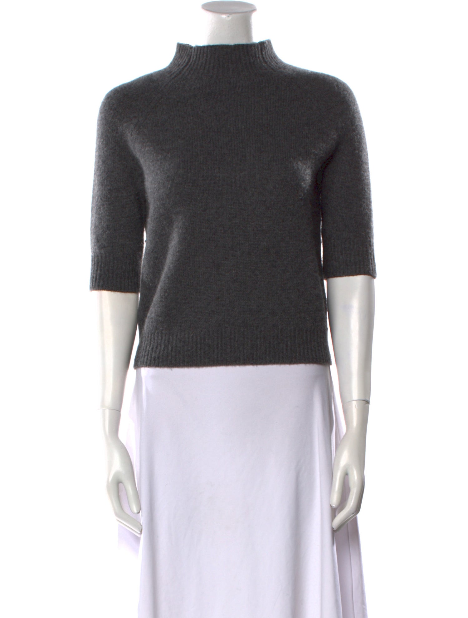 Theory Cashmere Mock Neck Sweater