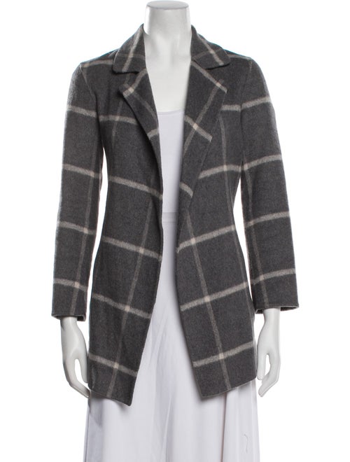 Theory Wool Plaid Print Blazer