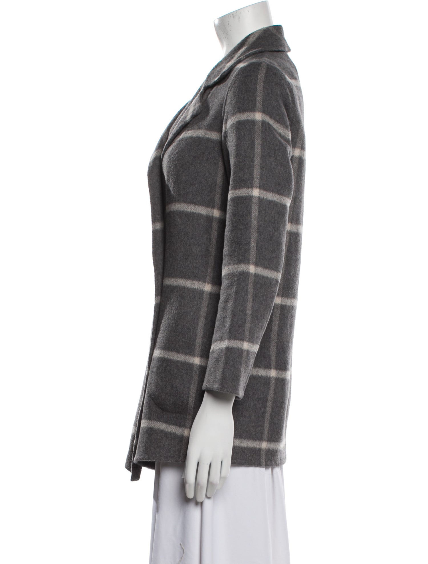 Theory Wool Plaid Print Blazer