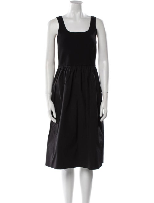 Theory Square Neckline Midi Length Dress