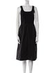 Theory Square Neckline Midi Length Dress