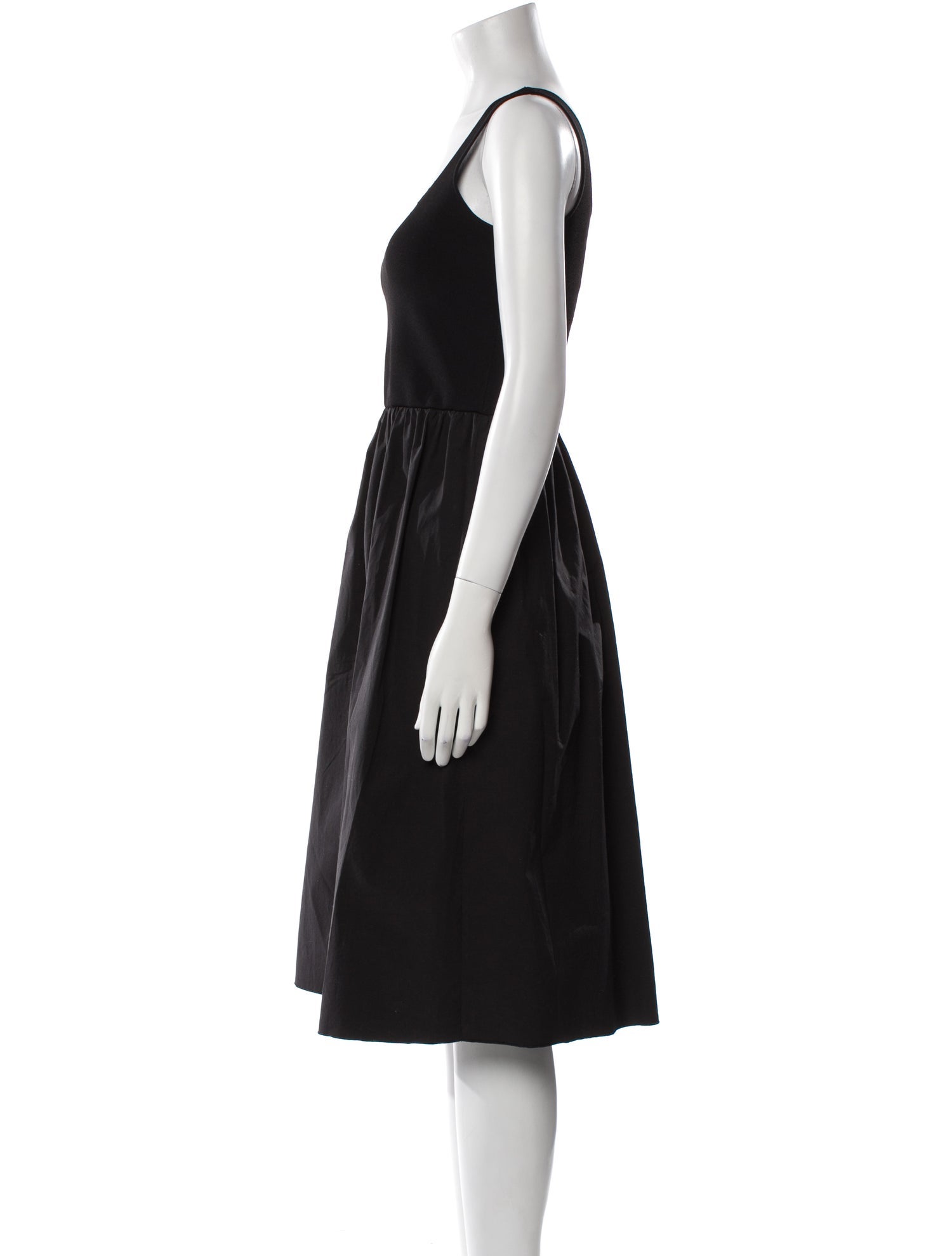 Theory Square Neckline Midi Length Dress