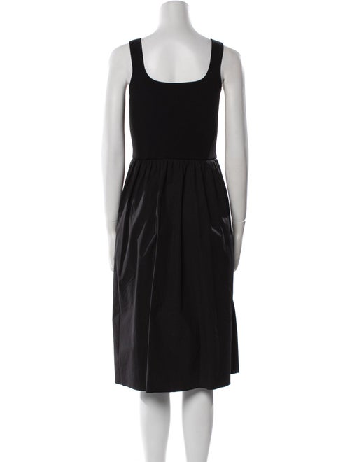 Theory Square Neckline Midi Length Dress